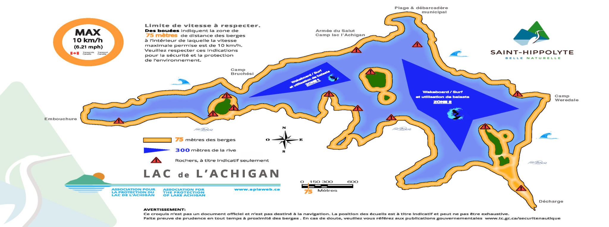 Lac de l'Achigan Municipalité de SaintHippolyte